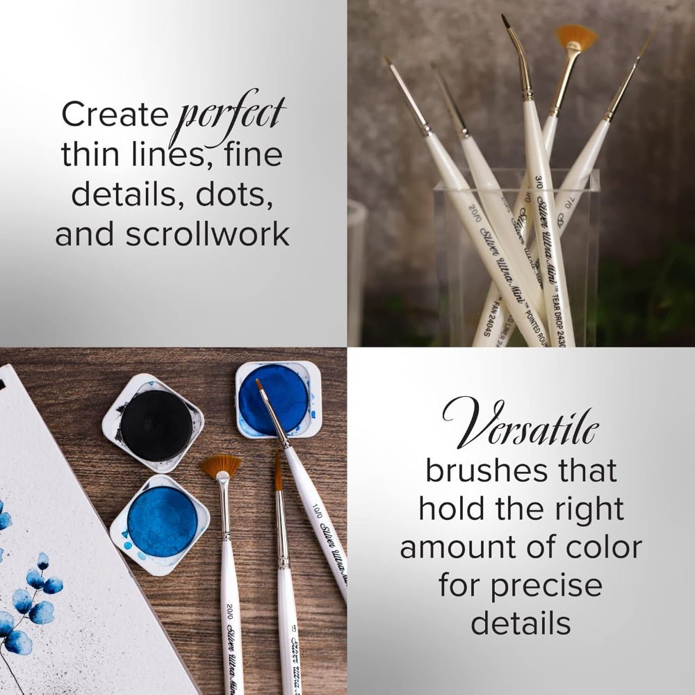 Ultra Mini® Striper 3pc Paint Brush Set - Honey Bee Stamps