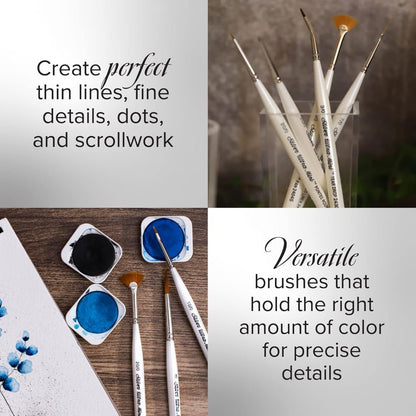 Ultra Mini® Striper 3pc Paint Brush Set - Honey Bee Stamps