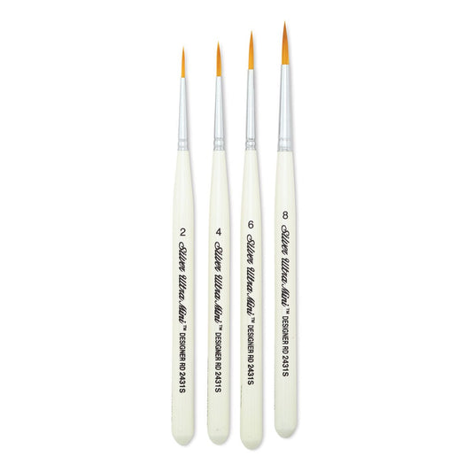 Ultra Mini® Ultimate Round 4pc Paint Brush Set - Honey Bee Stamps