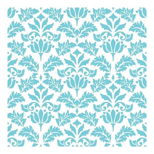 Vintage Flourish - 6"x6" Background Stencil - Honey Bee Stamps