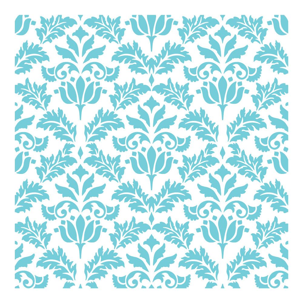 Vintage Flourish - 6"x6" Background Stencil - Honey Bee Stamps