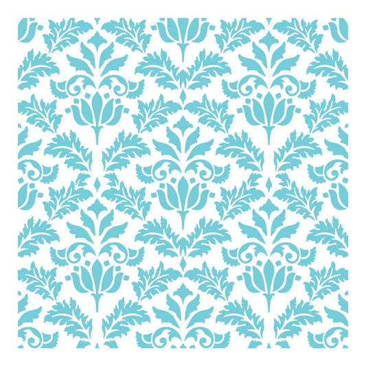 Vintage Flourish - 6"x6" Background Stencil - Honey Bee Stamps