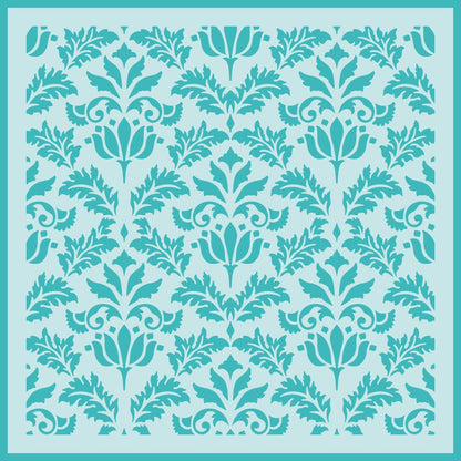 Vintage Flourish - 6"x6" Background Stencil - Honey Bee Stamps