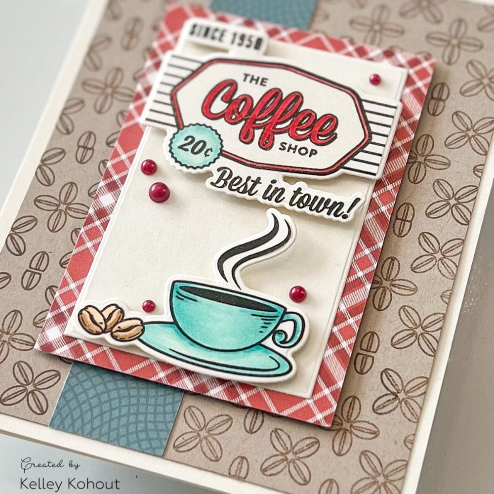 Vintage Gift Card Box Add - On - Fall Treats 6x8 Photopolymer Stamp Set - Retiring - Honey Bee Stamps