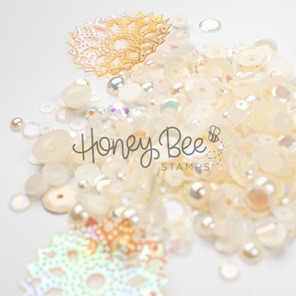 Vintage Lace - Treasure Blend - Sequins and Pearls - Honey Bee Stamps