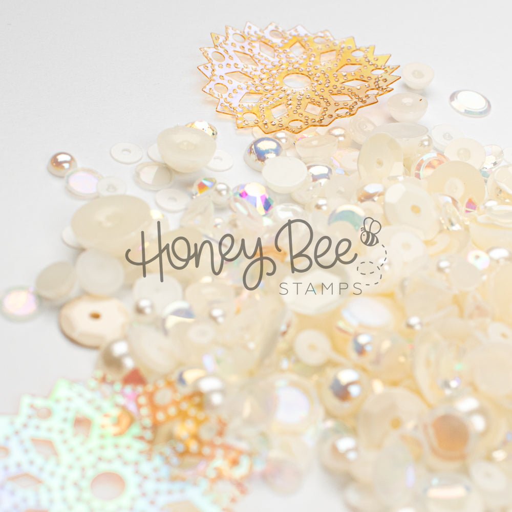 Vintage Lace - Treasure Blend - Sequins and Pearls - Honey Bee Stamps