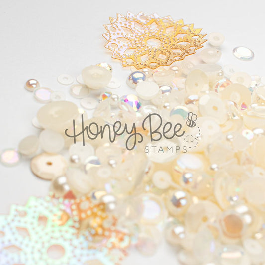 Vintage Lace - Treasure Blend - Sequins and Pearls - Honey Bee Stamps