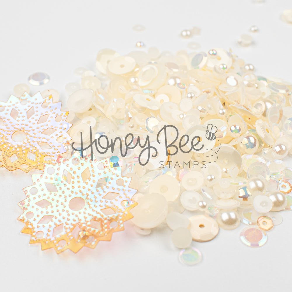 Vintage Lace - Treasure Blend - Sequins and Pearls - Honey Bee Stamps