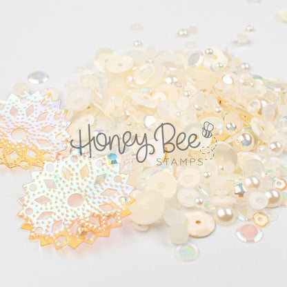 Vintage Lace - Treasure Blend - Sequins and Pearls - Honey Bee Stamps