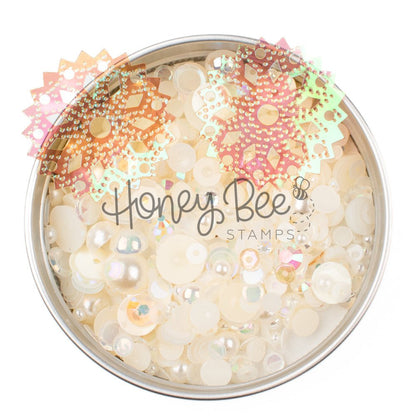 Vintage Lace - Treasure Blend - Sequins and Pearls - Honey Bee Stamps