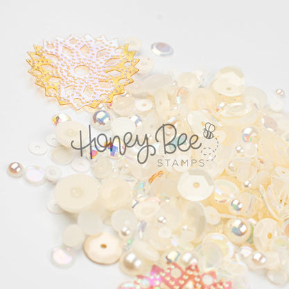 Vintage Lace - Treasure Blend - Sequins and Pearls - Honey Bee Stamps