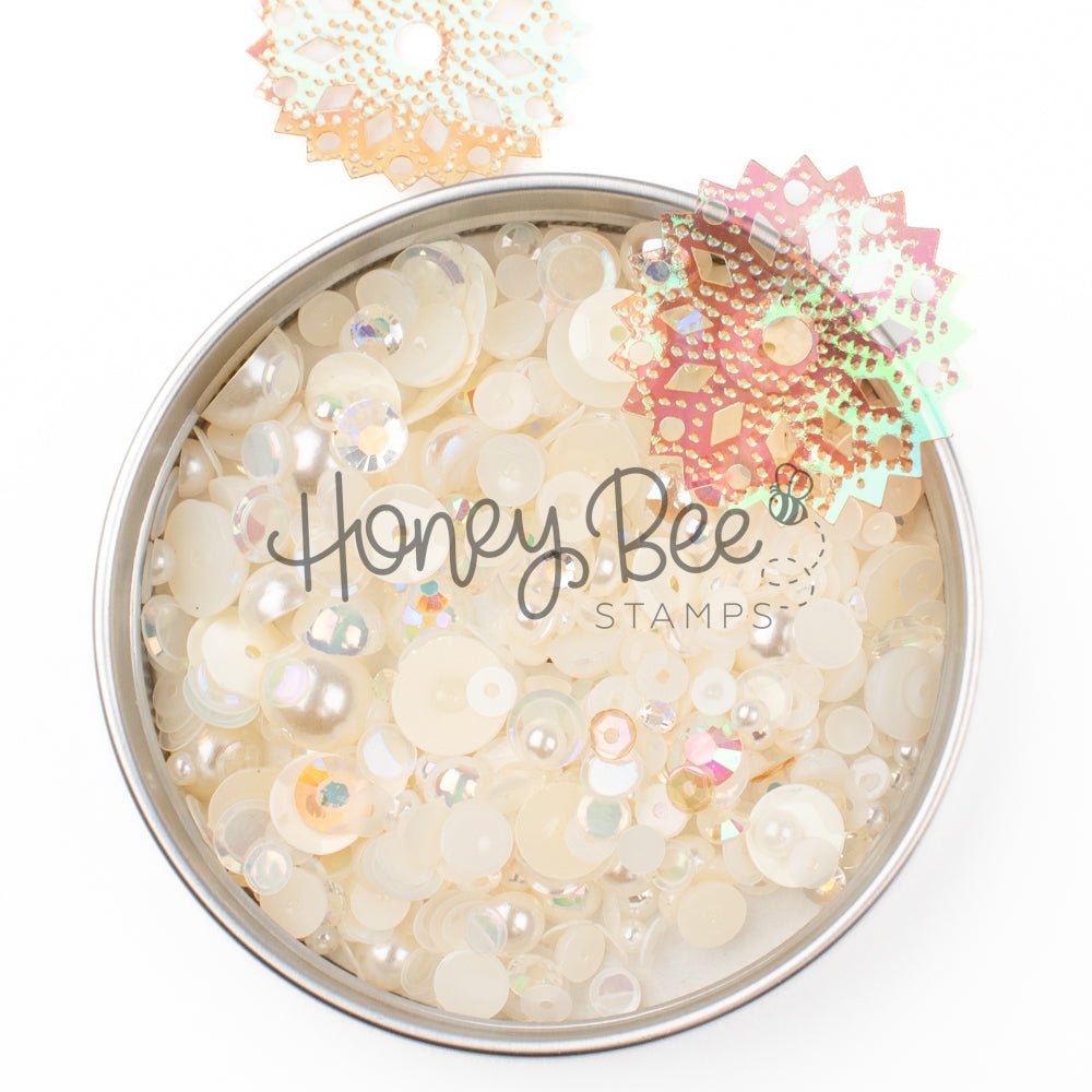 Vintage Lace - Treasure Blend - Sequins and Pearls - Honey Bee Stamps