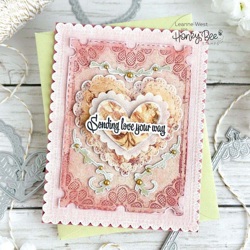 Vintage Love Paper Pad 6x8.5 - 24 Double - Sided Sheets - Honey Bee Stamps