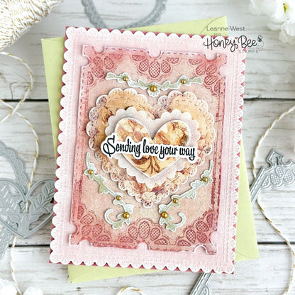 Vintage Love Paper Pad 6x8.5 - 24 Double - Sided Sheets - Honey Bee Stamps