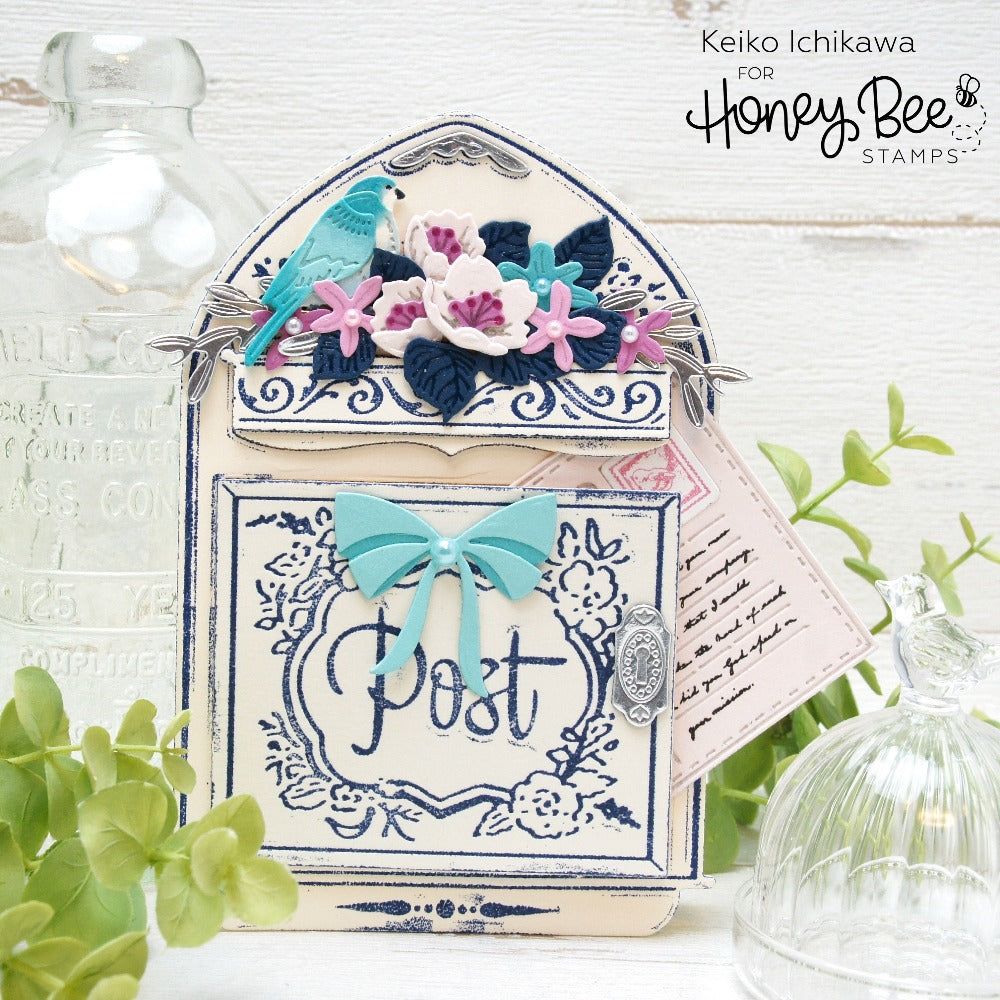 Vintage Mailbox A2 Card Base - Honey Cuts - Stand - Alone Dies - Honey Bee Stamps