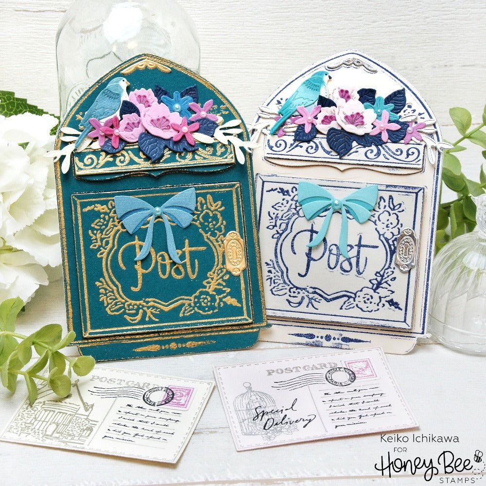 Vintage Mailbox A2 Card Base - Honey Cuts - Stand - Alone Dies - Honey Bee Stamps