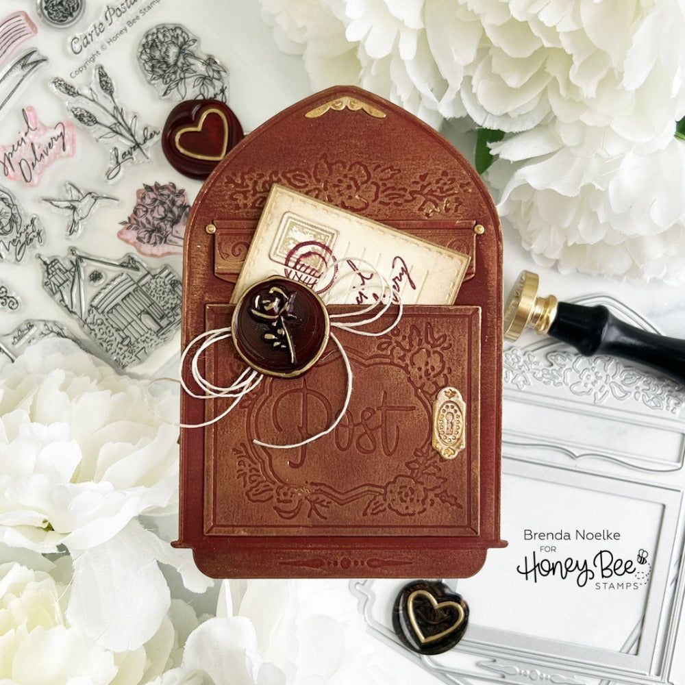 Vintage Mailbox A2 Card Base - Honey Cuts - Stand - Alone Dies - Honey Bee Stamps