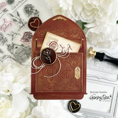 Vintage Mailbox A2 Card Base - Honey Cuts - Stand - Alone Dies - Honey Bee Stamps