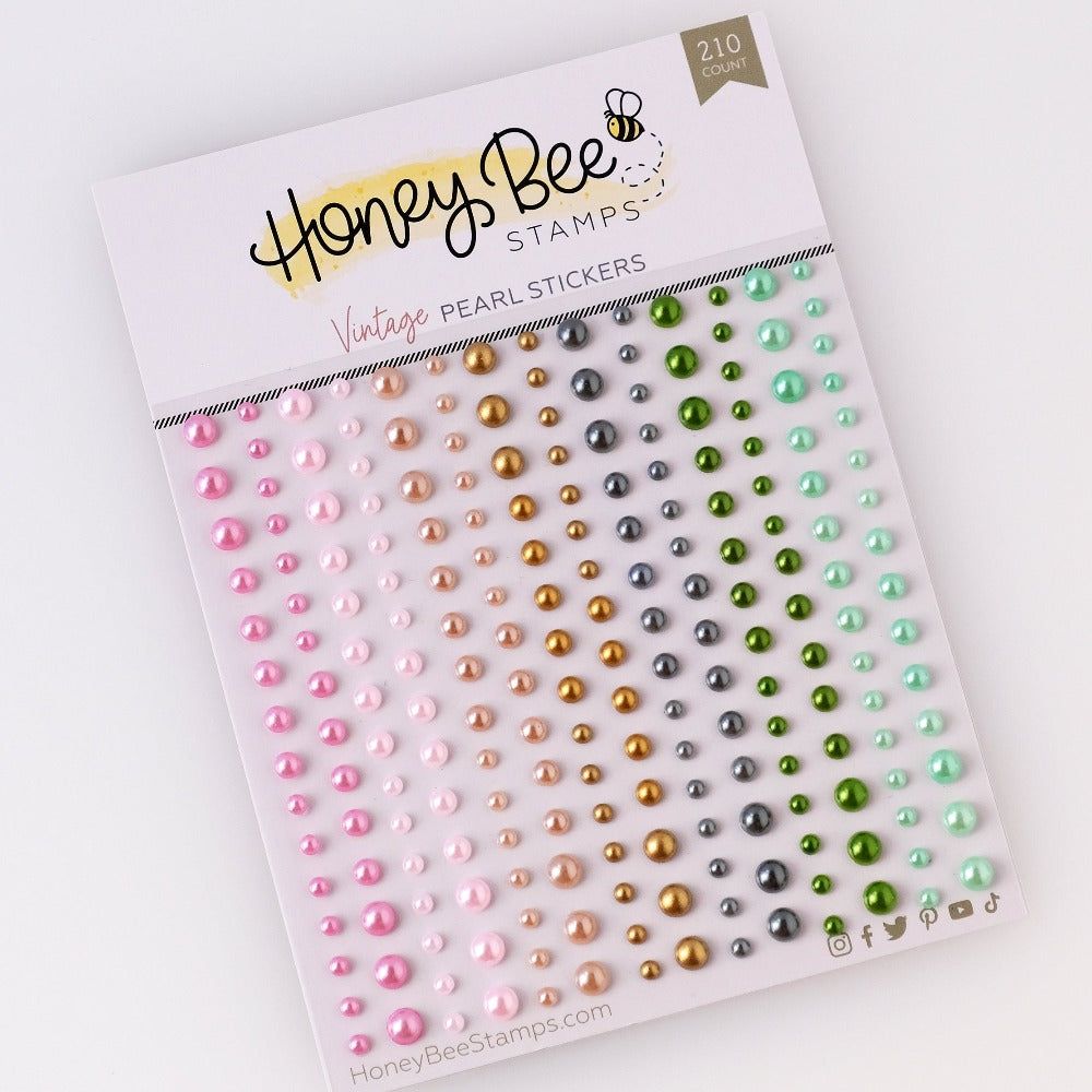 Vintage Pearls - Pearl Stickers - 210 Count - Honey Bee Stamps