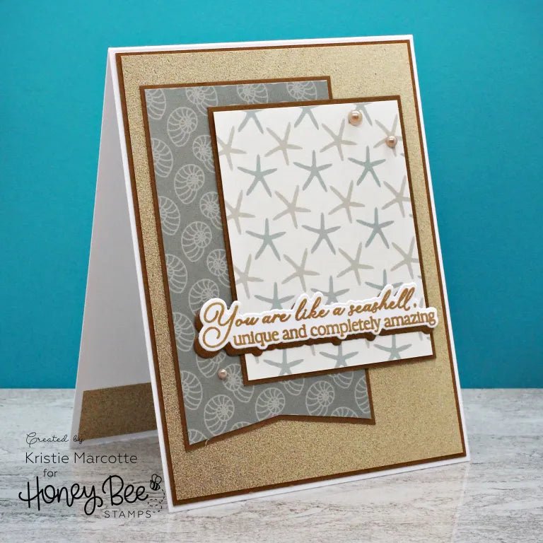 Vitamin Sea Paper Pad 6x8.5 - 24 Double - Sided Sheets - Honey Bee Stamps