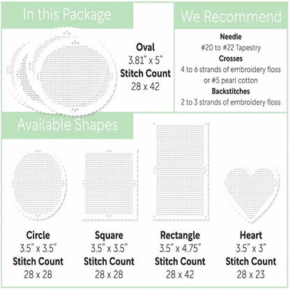 Waffle Flower Stitchable Cards - Perforated Pinking Oval - Honey Bee Stamps