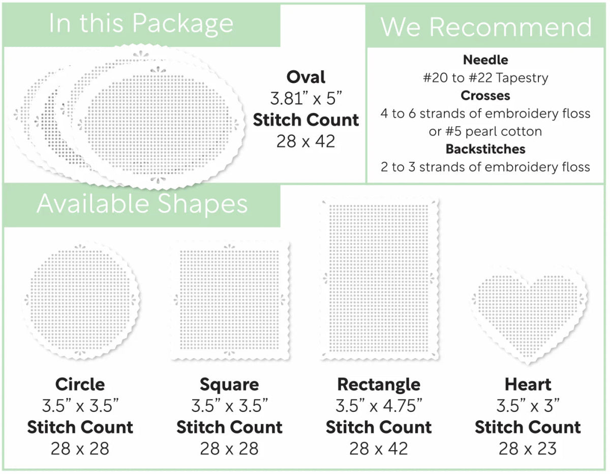 Waffle Flower Stitchable Cards - Perforated Pinking Shapes - Honey Bee Stamps