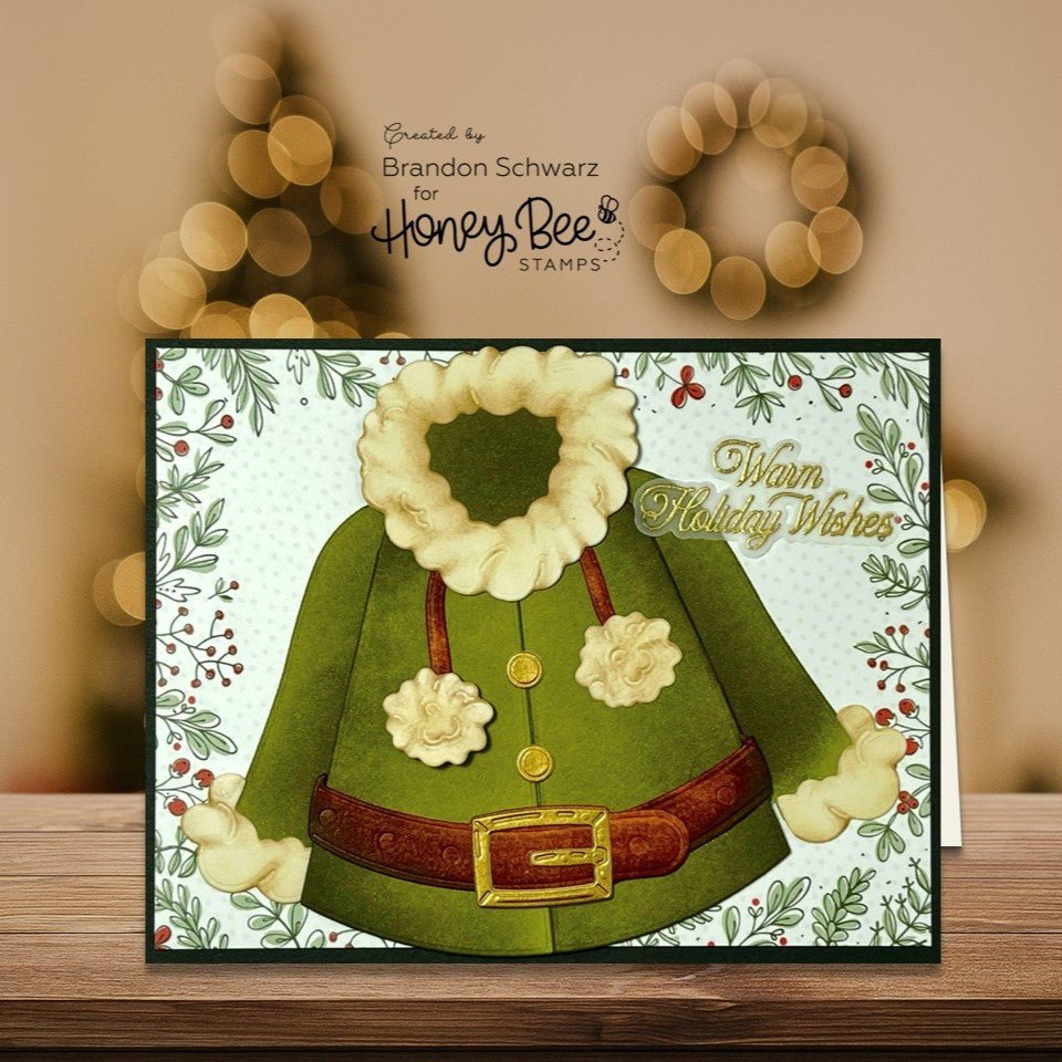 Warm Holiday Wishes - Honey Cuts - Coordinating Dies - Honey Bee Stamps