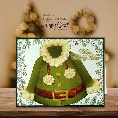 Warm Holiday Wishes - Honey Cuts - Coordinating Dies - Honey Bee Stamps