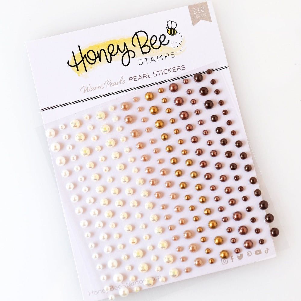 Warm Pearls - Pearl Stickers - 210 Count - Honey Bee Stamps