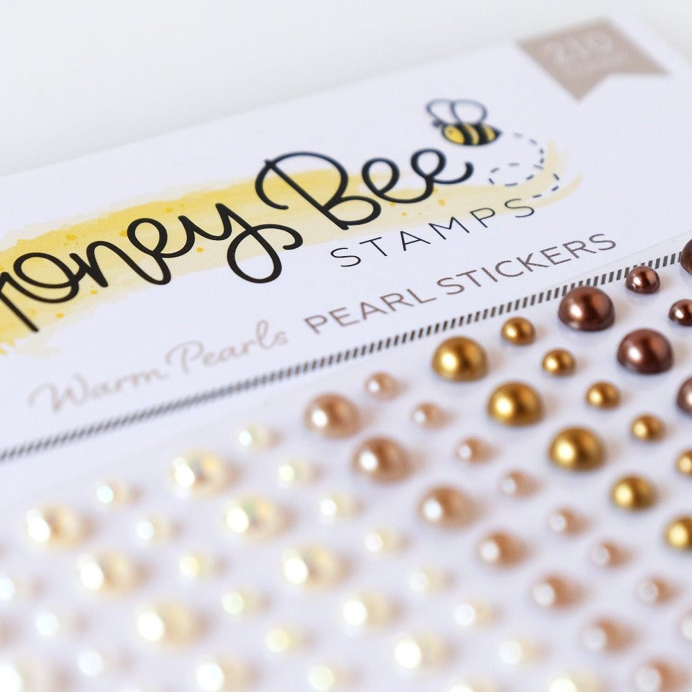 Warm Pearls - Pearl Stickers - 210 Count - Honey Bee Stamps