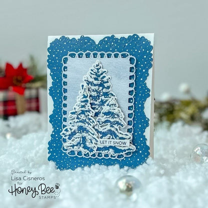 Watercolor Pines - Honey Cuts - Coordinating Dies - Honey Bee Stamps