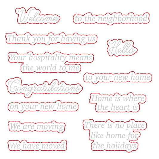 Welcome Home - Honey Cuts - Coordinating Dies - Honey Bee Stamps
