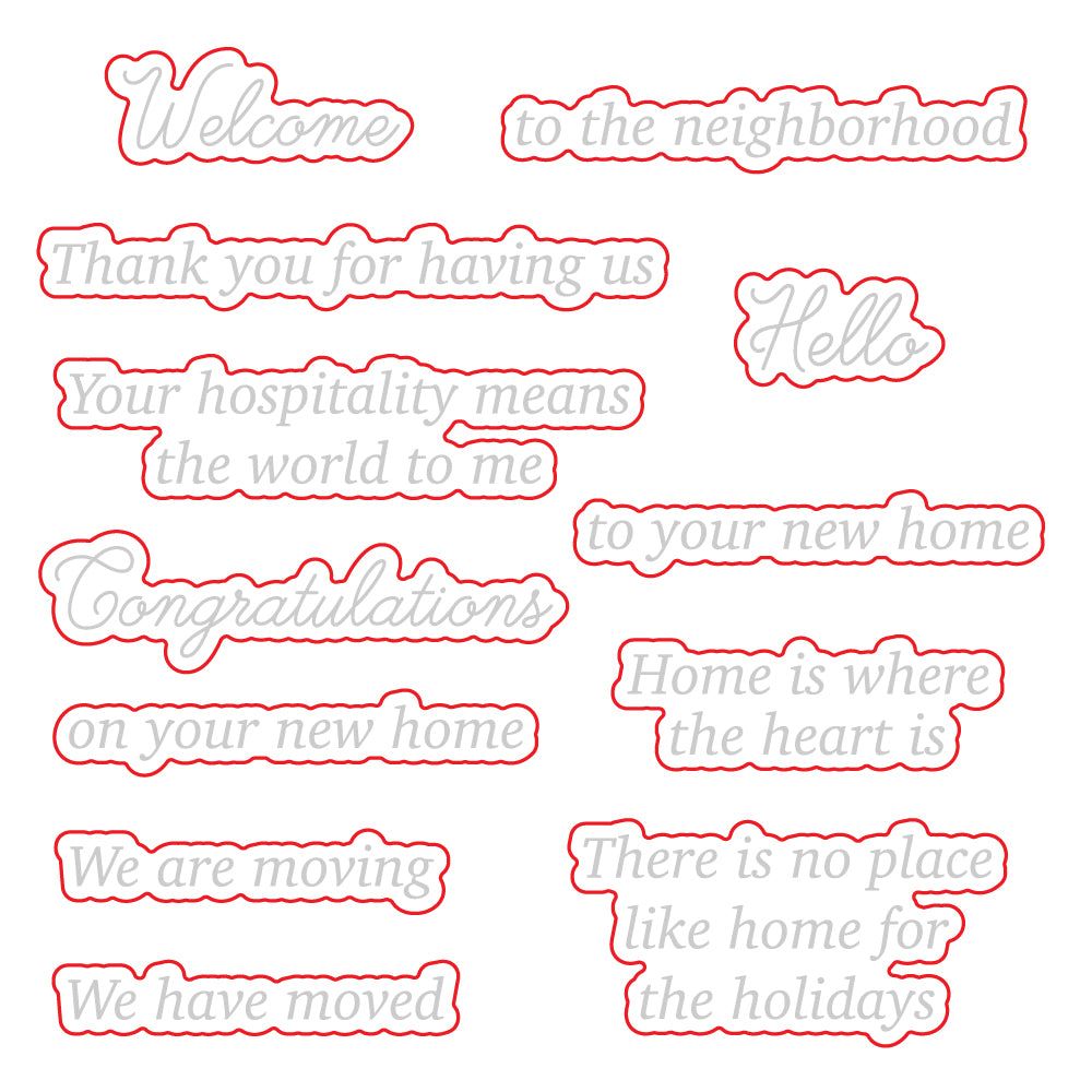 Welcome Home - Honey Cuts - Coordinating Dies - Honey Bee Stamps