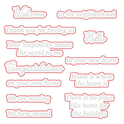 Welcome Home - Honey Cuts - Coordinating Dies - Honey Bee Stamps