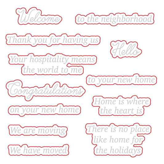 Welcome Home - Honey Cuts - Coordinating Dies - Honey Bee Stamps