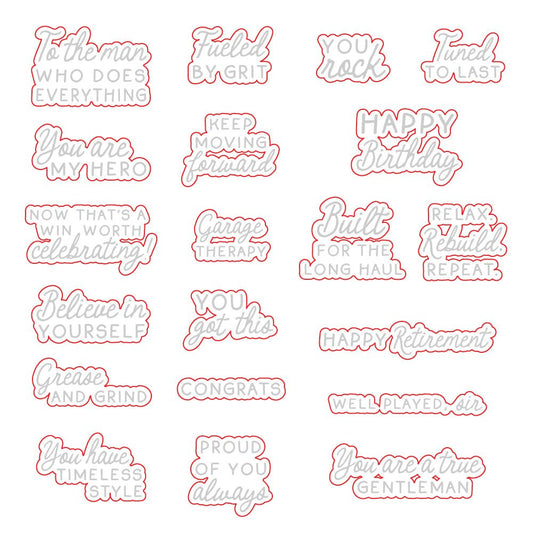 Well Played Sir - Honey Cuts Coordinating Dies - Honey Bee Stamps