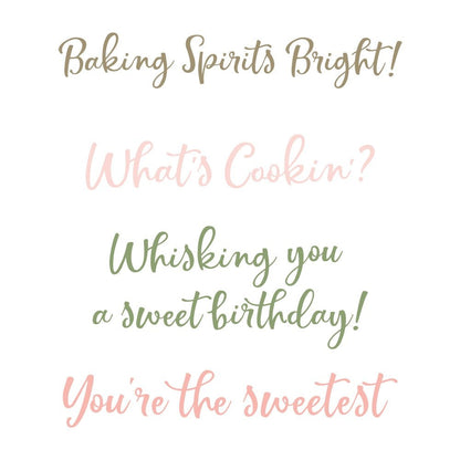 What's Cookin' - 3x3 Photopolymer Stamp Set - Honey Bee Stamps