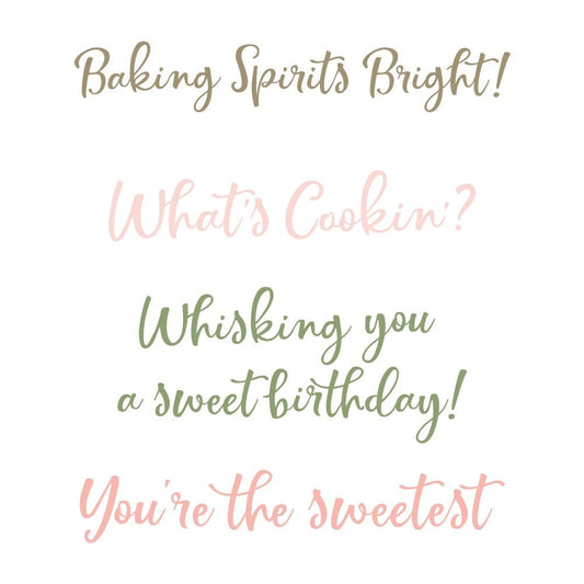 What's Cookin' - 3x3 Photopolymer Stamp Set - Honey Bee Stamps