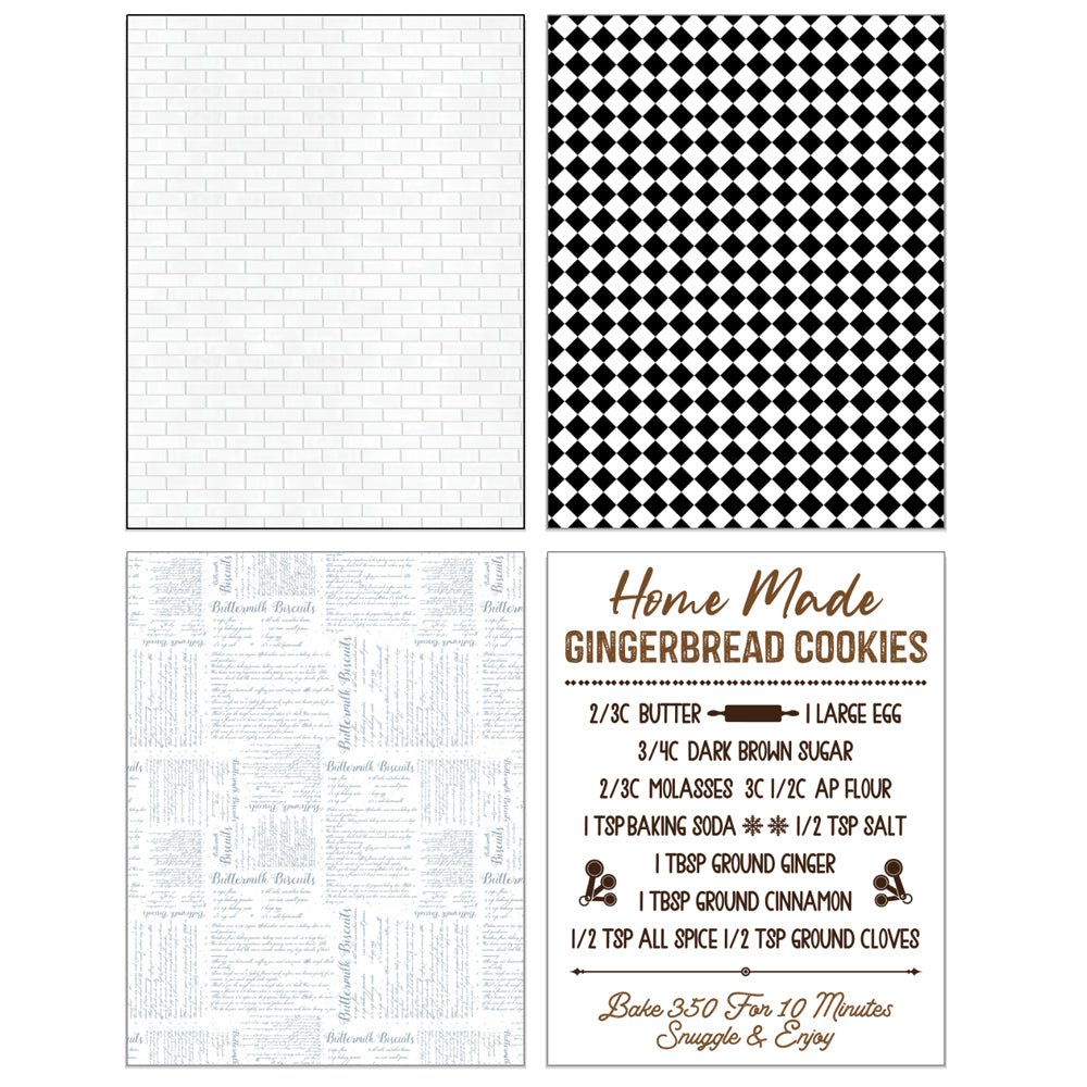 What's Cookin' - Limited Edition A2 Paper Pack - 12 Double - Sided Sheets - Honey Bee Stamps