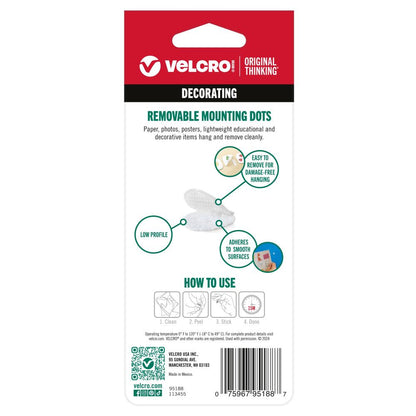 White Velcro Brand Small 3/8" Cirlces - 56 Piece Hook and Loop Closure Dots - Honey Bee Stamps