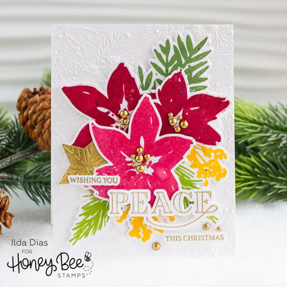 Winter Watercolor - 6x6 Photopolymer Stamp Set - Retiring - Honey Bee Stamps