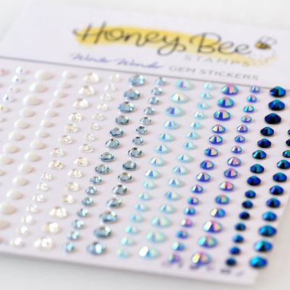 Winter Wonder Gem Stickers - 210 Count - Honey Bee Stamps