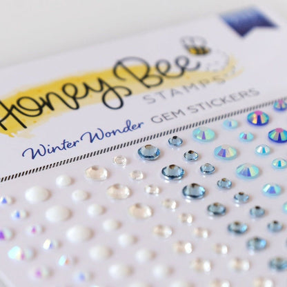 Winter Wonder Gem Stickers - 210 Count - Honey Bee Stamps