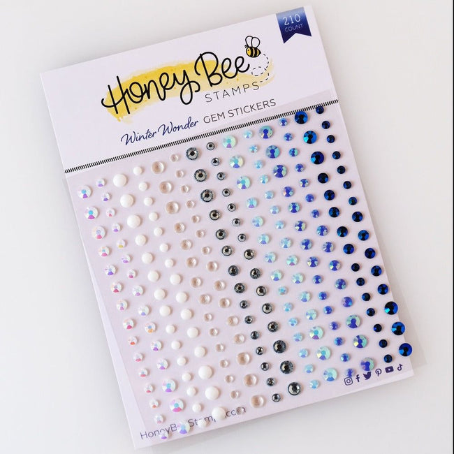 Winter Wonder Gem Stickers - 210 Count - Honey Bee Stamps