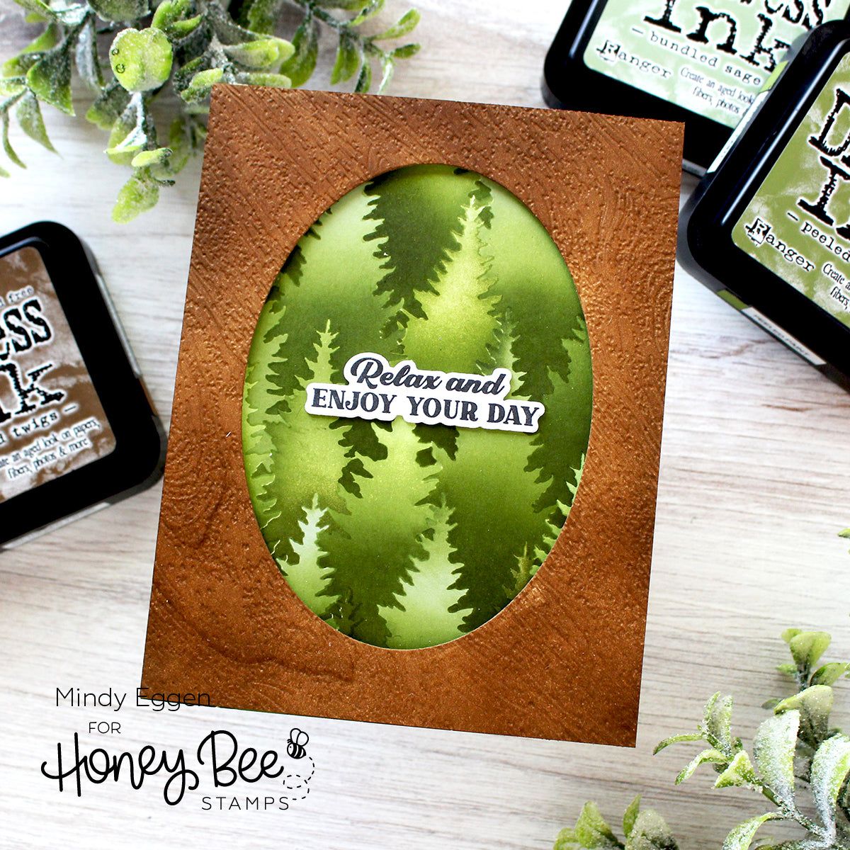 Woodgrain 3D Embossing Folder - Honey Bee Stamps