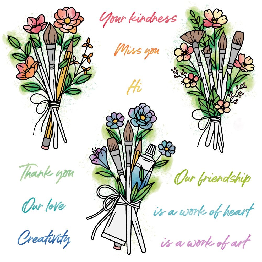 Work Of Heart - 6x6 Photopolymer Stamp Set - Honey Bee Stamps