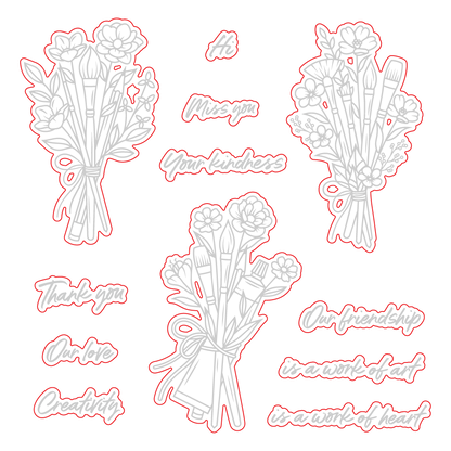 Work Of Heart - Honey Cuts - Coordinating Dies - Honey Bee Stamps