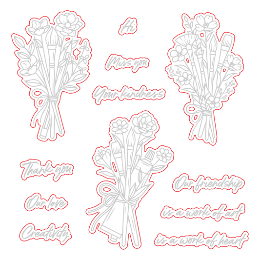 Work Of Heart - Honey Cuts - Coordinating Dies - Honey Bee Stamps