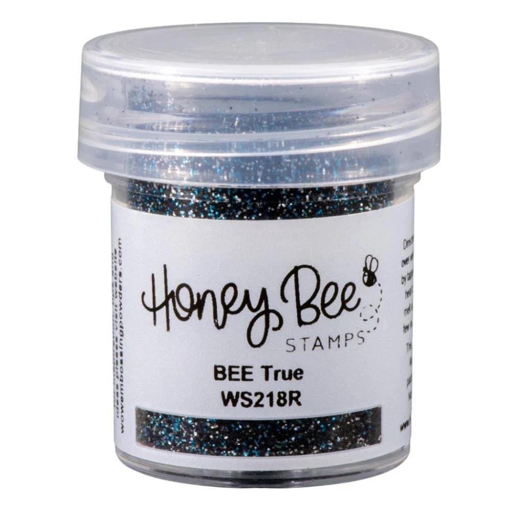 WOW! Black Glitter Embossing Powder by Honey Bee Stamps - BEE True - Honey Bee Stamps