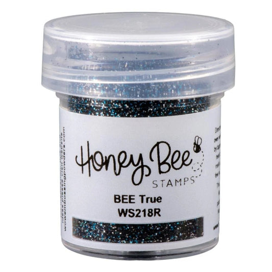 WOW! Black Glitter Embossing Powder by Honey Bee Stamps - BEE True - Honey Bee Stamps